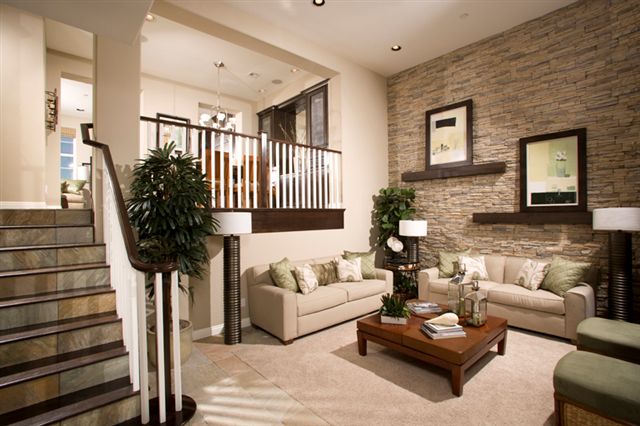 Lake Las Vegas Living ROom at Vita Bella Townhomes