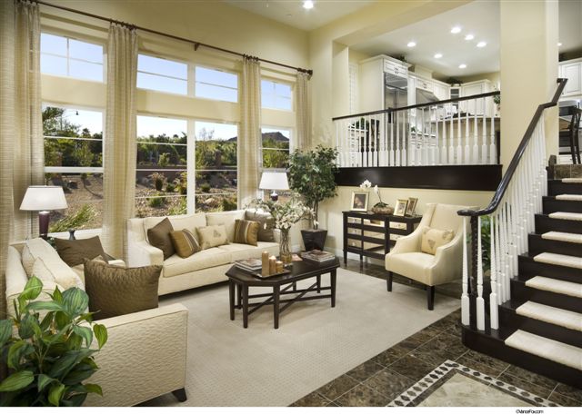 Vita bella Model Living ROom at Lake Las Vegas